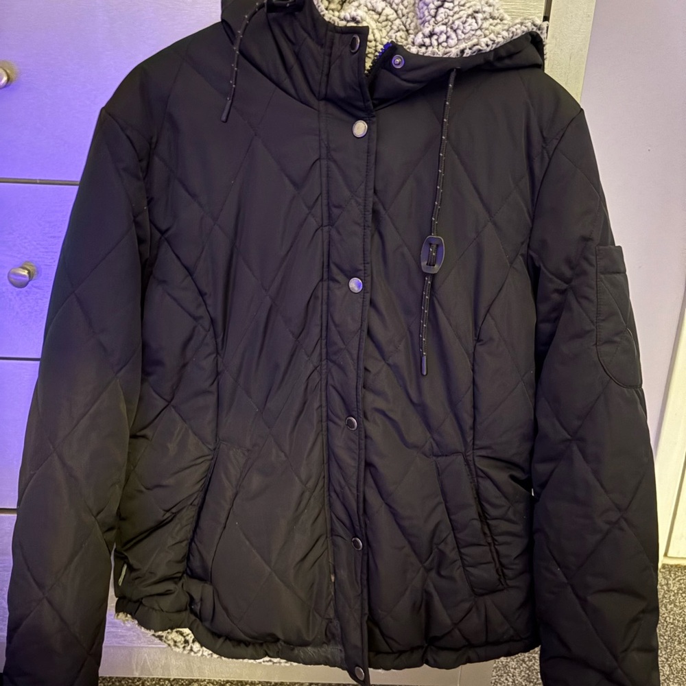 Women's Black Quilted Jacket